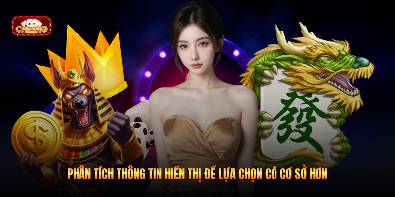 Phân tích thông tin hiển thị để lựa chọn có cơ sở hơn