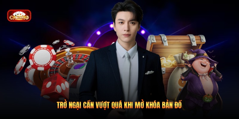Trở ngại cần vượt quá khi mở khóa bản đồ