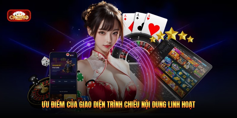 Ưu điểm của giao diện trình chiếu nội dung linh hoạt 